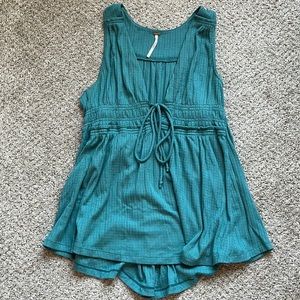Teal blue blouse free people